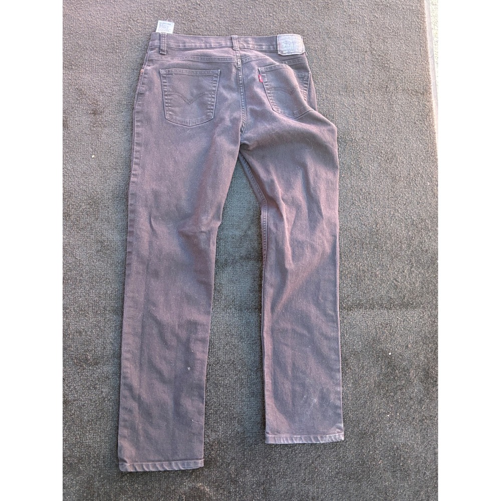 Levis 502 Regular Taper Jeans Mens 30x32 Faded Black 5502-0231